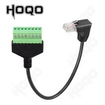 Rj45-스크류 터미널 블록 8 p 커넥터 이더넷 rj45 Male Female to 8 핀 스크류 터미널 네트워크 어댑터 케이블 CCTV DVR, RJ45 M Terminal 1ft1