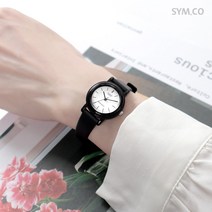 카시오 심플 블랙 남녀 커플 시계