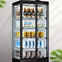 브라운페퍼 대용량 업소용 온장고 편의점 쇼케이스 음료수 보온케이스, 화이트, 98리터급