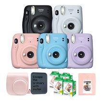 인스탁스 미니11 폴라로이드+전용가방+필름80장+틴케이스+마카롱2단앨범 SET, 1개, 스카이블루