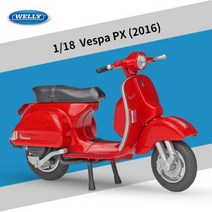 WELLY 1:18 베스파 946 150CC PX GTS 125CC 오토바이 시뮬레이션 합금 모델 컬렉션 자동차, box 2 포함 PX 2016