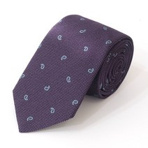 앤드류스타이 명품넥타이 남자넥타이 남자친구선물 피콜로 페이즐리 퍼플 7.5cm