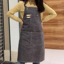 패브릭 앞치마 바리스타 공방 주방 베이킹 집들이선물 결혼선물 미용실 공방 커플앞치마 주방용품 신혼 화방 꽃집 작업용앞치마 방수앞치마 네일샾, 패브릭앞치마 카키