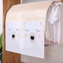 스윗조이 옷걸이 먼지 방지 더스트 커버 덮개 03 곰, 1개, 2개입