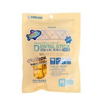 정품 국산 강아지 간식 덴탈스틱 후레시 오메가3 큰별 220g, 1개