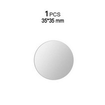 USLION-차량용 자석 메탈 플레이트 시트 스티커 자석 홀더 마운트 거치대 휴대폰, 1PCS 실버 35x35mm