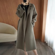 블링앤수 소매가 예쁜 여성 기본핏 롱 코트 IZZ004