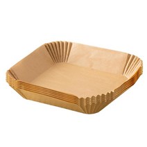 주철냄비 더치오븐 50 pcs 에어 프라이어 라이너 네덜란드 오븐 내열성 직사각형 모양 디자인 용지 베이킹 로스팅 전자 레인지 선물, [01] Picture