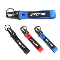 데일리쇼핑 오토바이 혼다 PCX125 스트랩키링 키체인 키홀더, PCX스트랩키링(블루), 1개
