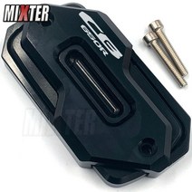 오토바이 cnc 프론트 브레이크 유체 저수지 커버 캡 혼다 cb650r 네오 스포츠 카페 cb650 r 2019 2020 2021 용 장식 가드, 검은색