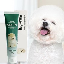 짜먹는 강아지 치석제거 치약 이닦기 소형견 구강, 1개