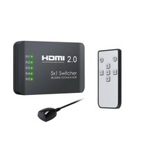 re_co_195_HDMI스위쳐 4K HDMI2.0 셀렉터 5포트 60Hz 선택기 영상 스위치, 상품선택