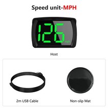 GPS 측량기 측정기 좌표 땅 토양 현장 부동산 면적 WYOBDGPS HUD 헤드 업 디스플레이 자동차 디지털 속도계 액세서리 플러그 앤 플레이 제공, 03 MPH