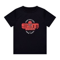 레노마 이너웨어 스파이더 맨 남아 브렉 반팔티 BK