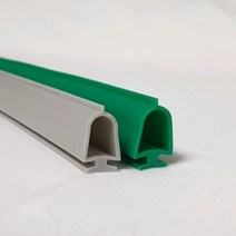 강화도어 유리문 손낌방지 손보호대 고무만, A-500, 회색, 2100mm