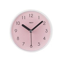 시우아트 무소음 욕실 흡착 방수시계 16종, 14) 인디핑크