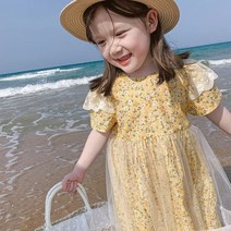 (바로배송) 마이슈마켓 공주 꽃 샤샤 아기원피스 [7-15호] 레이스 여아옷 5살 7살 여자아이 조카선물