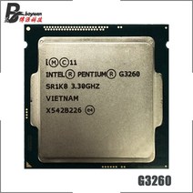 인텔 펜티엄 G3260 3.3 GHz 중고 듀얼 코어 CPU 프로세서 3M 53W LGA 1150, 한개옵션0