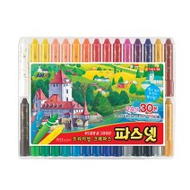 아모스 파스넷 크레파스 24색 30본, 혼합색상