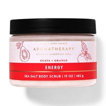 Bath and Body Works 아로마테라피 구아바 오렌지 씨 솔트 바디 스크럽 481.9g (17온스) 배쓰앤바디웍스