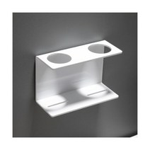 칫솔 홀더 2 In 1 욕실 액세서리 전동 보관함 선반, 화이트 더블_2