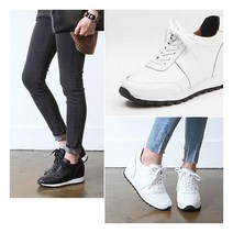 티투알 8cm키높이 수제여성스니커즈 키퍼 W53 블랙 브라운 화이트