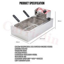 업소용튀김기 3000W 상업용 전기 딥 프라이어 12L 감자 튀김 기계 빠른 가열 치킨, [01] Electric, [01] 12L, Electric+12L