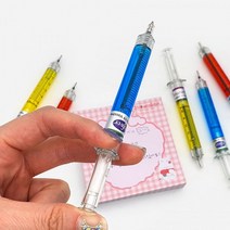 주사기 볼펜 피규어 필기 도구 학용품 펜슬 중성펜 캐릭터 문구 소프트펜, 상세페이지 참조