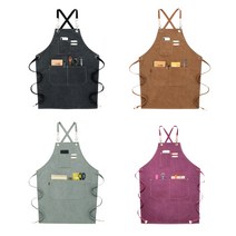 모올글래드 어린이 프리미엄 캔버스 앞치마 미술 공방 어린이집 유치원 모두다 잘 어울리는 앞치마, 어린이용 캔버스 프리미엄 앞치마(카푸치노), 1개