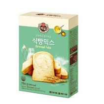 CJ더마켓 홈 베이킹 제과 제빵 빵 만들기 카페 디저트 아이 간식 식빵믹스 초코 핫 케익 와플 브라우니 쿠키 머핀 깨찰빵 식빵 760G, 17개