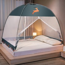 Modlauna 원터치 침대 모기장 접이식 모기장 여름 모기장, 사슴