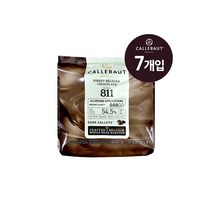 칼리바우트 다크 초콜릿 커버춰, 400g, 7개