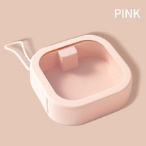 노인 틀니 임시 부분 전체 마우스피스 치과 교정기 치아 상자 교정기 보관 상자 치아, 분홍색