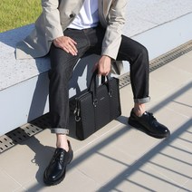 남성용 9부 셀비지 생지 데님 남자 테이퍼드핏 청바지 블랙진