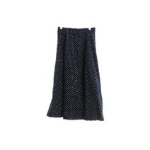 유니클로 네이비 도트 면혼방 A라인스커트 여자 S [25] 6309