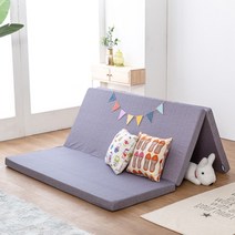 바인하우스 소프 알러지케어 커버 3단 폴딩 고탄성HR 매트리스 토퍼 멀티싱글 (75x200x7cm)