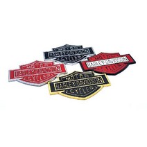 (K407) 할리데이비슨 모터사이클 엠블럼 스티커 뱃지, 골드