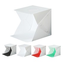 접이식 라이트 박스 30cm 휴 토이 스튜디오 텐트 LED Sftbx 매장용 키트 DSLR 카메라에 USB, 2 lights 4 color bac