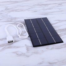 태양광 패널 인버터 설치 태양열 5V USB 전지 야외 5W 휴대용 열 충전기 등반 빠른 폴리 실리콘 여행 DIY 발전기, 한개옵션0