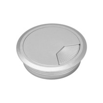 60/80mm 와이어 깔끔한 그로멧 책상 테이블 케이블 패스너 커버 플라스틱 구멍 PC 컴퓨터 홀더, 은_60mm