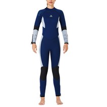 잠수복 긴 소매 잠수복 전문 원피스 방수 수상 스포츠 수영 서핑 여성 네이비 M, 유형26, 유형25