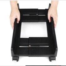 본체 PC받침대 이동식 거치대 컴퓨터 다이 고정바퀴 컴퓨터받침대 컴퓨터본체받침대 PC받침대, 일반 그레이