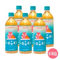 티트리트 여우티 페트 500mlx6 팥호박차, 500ml, 6개