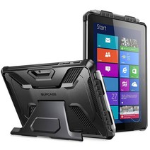 Supcase 서피스고 호환 케이스 풀커버 스탠드 펜슬홀더 키보드호환, 블랙