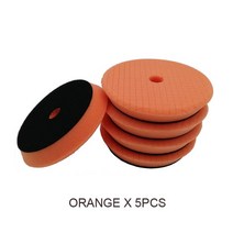 폴리셔 광택기 자동차 디스크 인치 자동 폴란드어 패드 바디, 4.Orange x5pcs - 3lnch Backer