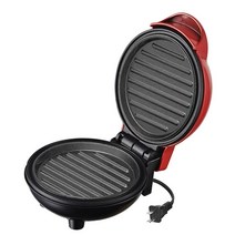미니 붕어빵 장사 기계 110V 220V 전기 와플 메이커 버블 에그 케이크 오븐 아침 샌, 02 BBQ plate_01 미국