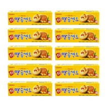 크라운제과 국희땅콩샌드 70g x 10개 땅콩버터 추억의과자 군것질 간식거리 땅콩페이스트