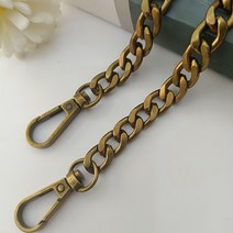 금속 알루미늄 교체 가방 체인 부품 액세서리 손으로 짠 DIY 핸드메이드 워크샵 스튜디오 분리형 스트랩, 골동품 황동, 120cm