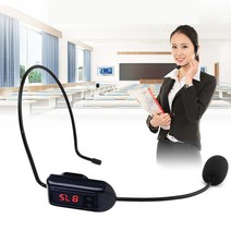 어린이집녹음기 장시간 소형 초소형 휴대용 볼펜 녹음기 FM 무선 마이크 헤드웨어 시스템 수신기 3 5 6 35 어댑터 포함 게임 용품 교육용, 단일옵션