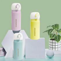 스타벅스 원터치 미니텀블러_350ml, 미니 원터치(각인인쇄 골드폰트)_블루
